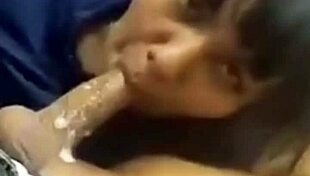 Intense cumshot in deep throat of eager cocksucker during homemade session