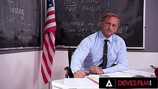 naughty teen 18+ melody marks PUTS her teachers BIG COCK in her MOUTH and WET PUSSY