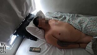 Wow! TikToker Linda Gets Her Pussy Filled With Cum After Waking Boyfriend!