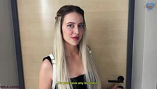 My stepsister wanted a shower but got fucked