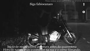 Married Woman Exposes Skirt To Cuckold Outdoors