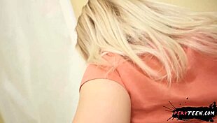 Sneaky Sex with Hot Blondie Bent Over During Class