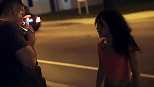 I dominate this teen's big tits in the car