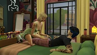 Detailed Scene Of Alternative Anime Couple Fucking In Cowgirl Position Leading To Intense Cumshot