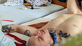 nuts teabag rimjob foot spanking edging and dirty fun with hogtied twink