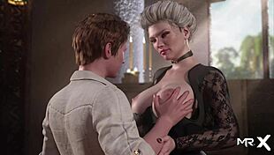 TreasureOfNadia E2 Mature Pussy Licking on Desk in Wild Scene