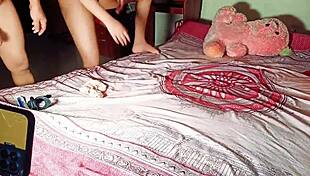 lucky stepbrother gets ass and pussy fucked by horny stepsister in his room rumpa21