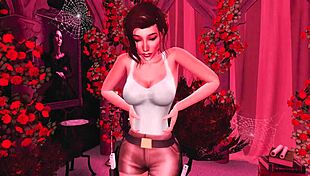 Can you believe Lara Croft enslaved by a massive futanari cock in this wild hentai sims sfm?