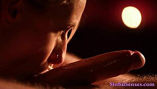 Busty blonde Angel Wicky indulges in sensual anal play with rimjob.