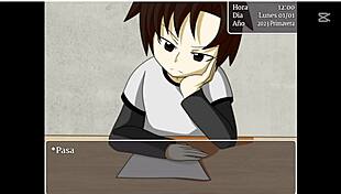 my college game part 2 features students and teachers in anime style