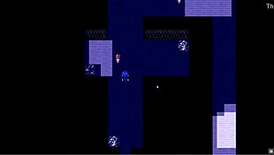 Watch the space zombie cum on her latex suit in this hentai game