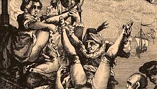 Vintage erotic drawings depict sensual scenes