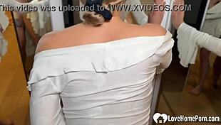 Angry Neighbor Knocks Over Noise Gets Her Cunt Fucked Raw with Babe Deepthroat Doggystyle Bent Over Homemade Mirror Blowjob 😡