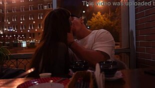 Girl meets guy in cafe for oral, then home for sex.