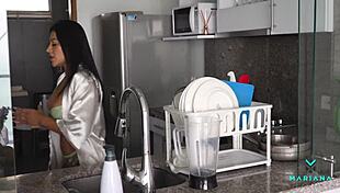 Hard reconciliation banging after I snoop through my boyfriend’s phone and catch him cheating. It’s raw with Mariana Martix for free!