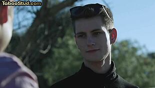 hairy stud barebacked in foot fetish threesome with twinks