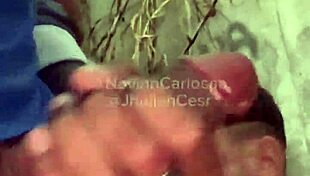 Wild orgy in the bush with four big-cocked guys