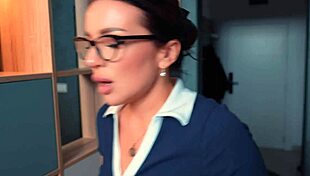 Hot Teacher Catches Student Jerking Off