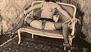 vintage dark london rope bondage in sixties shadows