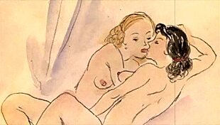 vintage erotic illustration from antique anime