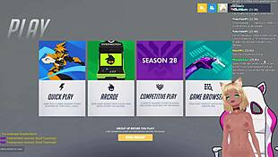 vtuber lewdneko gets spanked playing overwatch in hentai anime