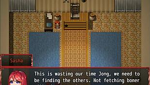 Nun's first blowjob in harem game