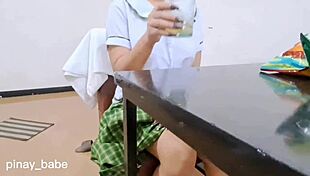 yo, this pinay babe student got me hooked with her wild creampie moves, can't believe how she rides and takes it all in like a pro.