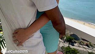 Caught my wife with a huge guy in our apartment, couldn't look away!