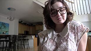 Intense gay sex with big tits and glasses