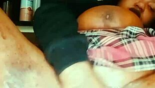 chubby queen enjoys a relaxing creaming session