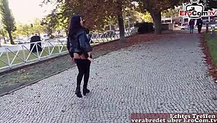 Deutsche milf gets picked up for public sex date on the street