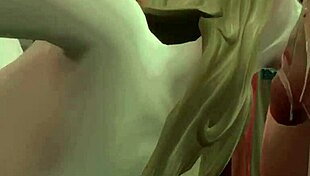 she feels the intense pleasure while sucking his fat cock in rough face fucking