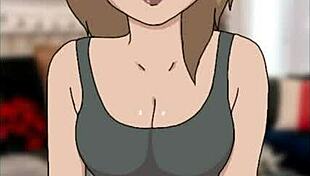 The Bold Christmas Visitor Makes a Dramatic Entrance in the Hentai Cartoon Anime Universe.