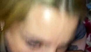 Beautiful girlfriend performs sloppy deepthroat on friend's cock until he cums in her pretty face and she swallows