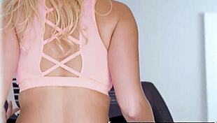 Vanessa Cage's Tanned Tan Lines on XXX Treadmill in Bath POV