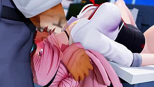 In this 3d cartoon hentai, characters engage in anime-style acts