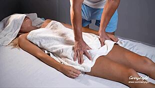 Pervert masseur gets inappropriate with client in tight anal session