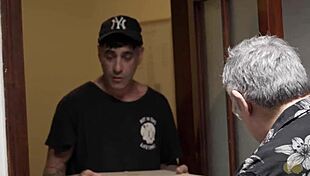 I tricked my husband to the bank while sucking the pizza guy's dick