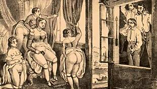 vintage erotic illustration from antique anime