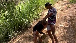 Hey, we had wild sex in the forest after a sweaty workout! 🌳💦