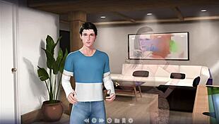 naughty aunt teases with giant tits on my cock