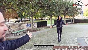 Deutsche milf gets picked up for public sex date on the street