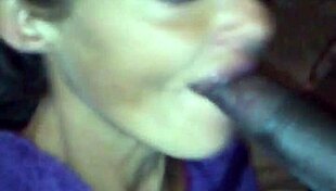 just saw this hooker take cum in her mouth with no hands, wild stuff