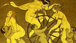 vintage erotic drawings in anime style, full of retro cartoon charm 😏