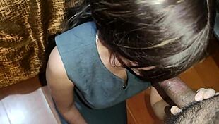 Secretary Job Interview with Oral and Creampie