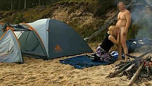 desert island 2 - fat wife sucks in public missionary style, oops