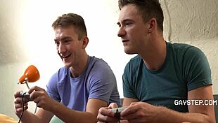 Jock Fools Around With Gay Step Bro!