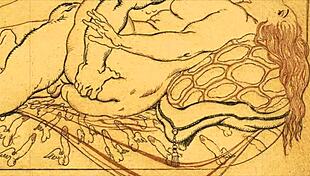 vintage erotic drawings in anime style, full of retro cartoon charm 😏