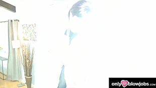 my busty tutor sucked my dick on onlyteenblowjobs! footjob reward was epic! 😜