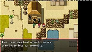 Nun's first blowjob in harem game